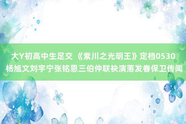 大Y初高中生足交 《紫川之光明王》定档0530 杨旭文刘宇宁张铭恩三伯仲联袂演落发眷保卫传闻
