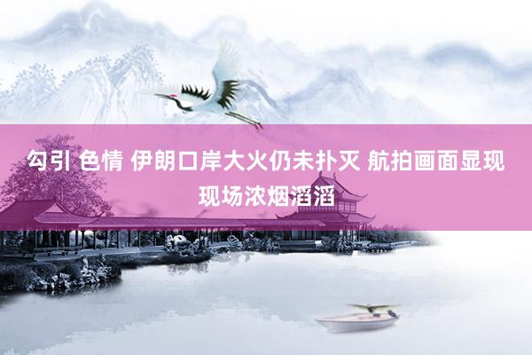 勾引 色情 伊朗口岸大火仍未扑灭 航拍画面显现现场浓烟滔滔