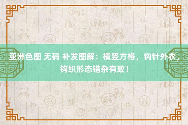 亚洲色图 无码 补发图解：横竖方格，钩针外衣，钩织形态错杂有致！
