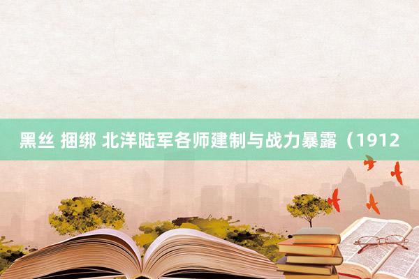 黑丝 捆绑 北洋陆军各师建制与战力暴露（1912