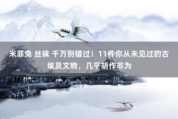 米菲兔 丝袜 千万别错过！11件你从未见过的古埃及文物，几乎胡作非为